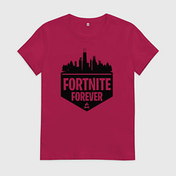 Футболка хлопковая женская Fortnite Forever, цвет: маджента
