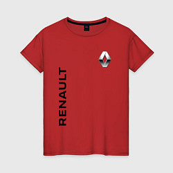 Футболка хлопковая женская Renault Style, цвет: красный