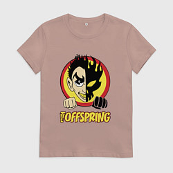 Футболка хлопковая женская The Offspring Boy, цвет: пыльно-розовый