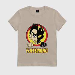 Футболка хлопковая женская The Offspring Boy, цвет: миндальный
