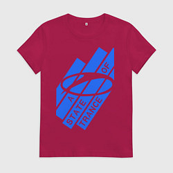 Футболка хлопковая женская A state of trance, цвет: маджента