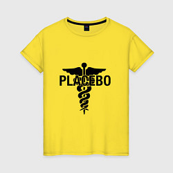 Футболка хлопковая женская Placebo, цвет: желтый