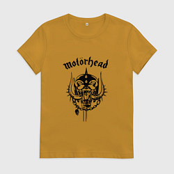 Футболка хлопковая женская Motrhead: Black Devil, цвет: горчичный