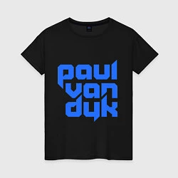 Футболка хлопковая женская Paul van Dyk: Filled, цвет: черный