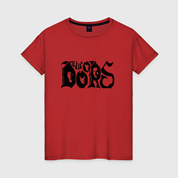 Футболка хлопковая женская The Doors, цвет: красный
