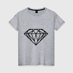 Футболка хлопковая женская SWAG Diamond, цвет: меланж