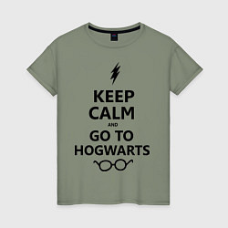 Женская футболка Keep Calm & Go To Hogwarts