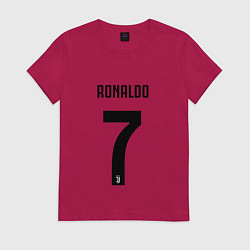 Футболка хлопковая женская RONALDO 7, цвет: маджента