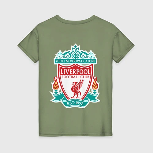 Женская футболка Liverpool FC / Авокадо – фото 2