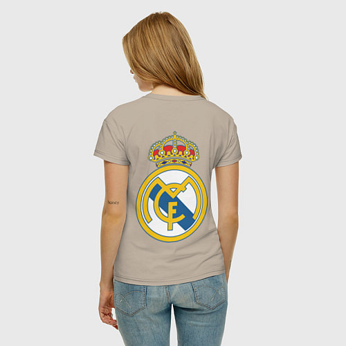 Женская футболка Real Madrid FC / Миндальный – фото 4