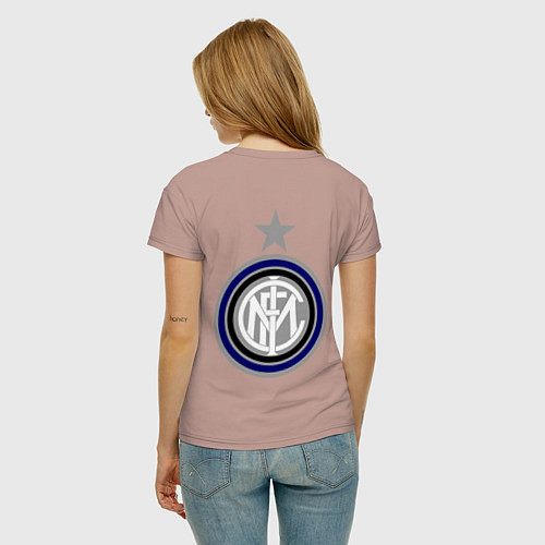 Женская футболка Inter FC / Пыльно-розовый – фото 4