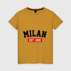 Женская футболка FC Milan Est. 1899