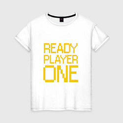 Футболка хлопковая женская Ready Player One, цвет: белый