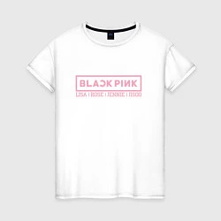 Футболка хлопковая женская Black Pink: Girls, цвет: белый
