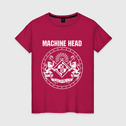 Футболка хлопковая женская Machine Head MCMXCII, цвет: маджента