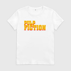 Футболка хлопковая женская Pulp Fiction, цвет: белый