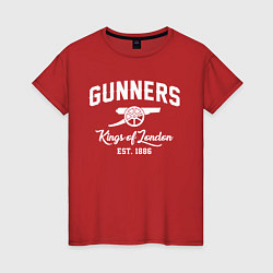 Футболка хлопковая женская Arsenal Guinners, цвет: красный