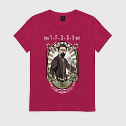 Футболка хлопковая женская Антон Павлович Чехов, цвет: маджента