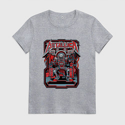 Женская футболка Metallica: Robot Style