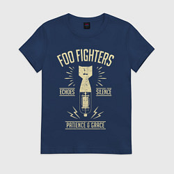 Футболка хлопковая женская Foo Fighters: Patience & Grace, цвет: тёмно-синий