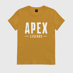 Футболка хлопковая женская Apex Legends, цвет: горчичный