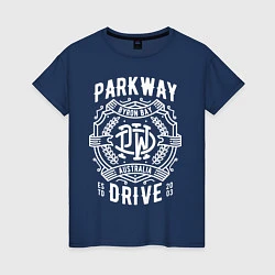 Футболка хлопковая женская Parkway Drive: Australia, цвет: тёмно-синий