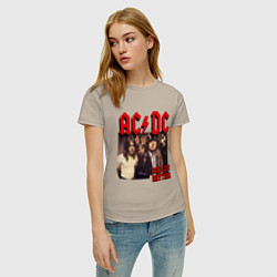 Футболка хлопковая женская Girls got the rhythm, цвет: миндальный — фото 2