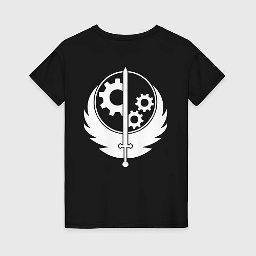 Женская футболка Fallout: Brotherhood of Steel / Черный – фото 2