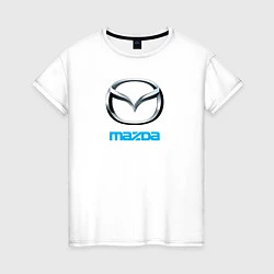 Футболка хлопковая женская MAZDA, цвет: белый