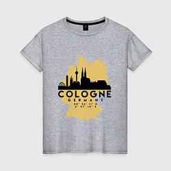 Женская футболка Cologne
