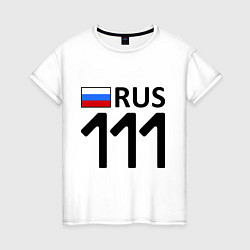 Футболка хлопковая женская RUS 111, цвет: белый