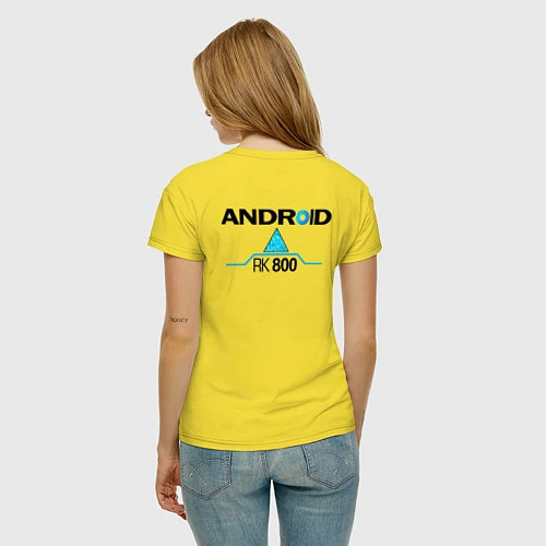 Женская футболка RK800 CONNOR / Желтый – фото 4