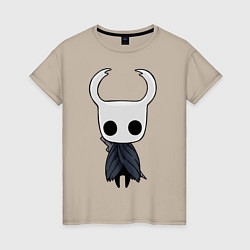 Футболка хлопковая женская Hollow Knight, цвет: миндальный