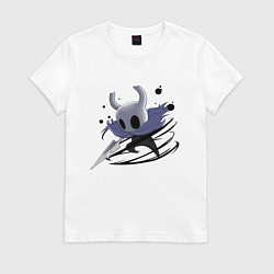 Футболка хлопковая женская Hollow Knight, цвет: белый