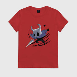 Футболка хлопковая женская Hollow Knight, цвет: красный