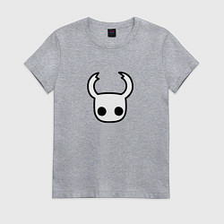 Футболка хлопковая женская Hollow knight, цвет: меланж