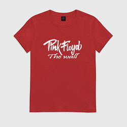 Футболка хлопковая женская Pink Floyd, цвет: красный