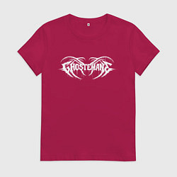 Футболка хлопковая женская GHOSTEMANE, цвет: маджента