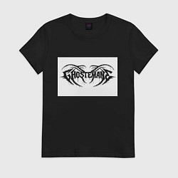 Футболка хлопковая женская GHOSTEMANE, цвет: черный