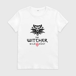 Футболка хлопковая женская THE WITCHER 3:WILD HUNT, цвет: белый
