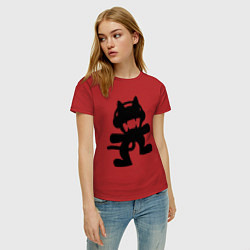 Футболка хлопковая женская MONSTERCAT, цвет: красный — фото 2