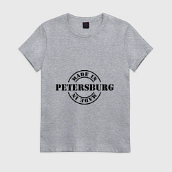 Футболка хлопковая женская Made in Petersburg, цвет: меланж