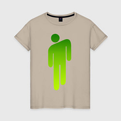 Женская футболка Billie Eilish: Green Manikin