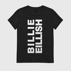 Футболка хлопковая женская Billie Eilish, цвет: черный