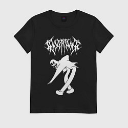 Футболка хлопковая женская GHOSTEMANE, цвет: черный