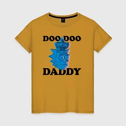 Футболка хлопковая женская DOO DOO DADDY, цвет: горчичный