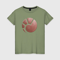 Футболка хлопковая женская MINMATAR, цвет: авокадо