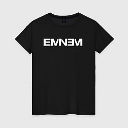 Футболка хлопковая женская EMINEM, цвет: черный