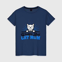Женская футболка Лучшая мама кошек