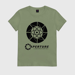 Футболка хлопковая женская PORTAL, цвет: авокадо